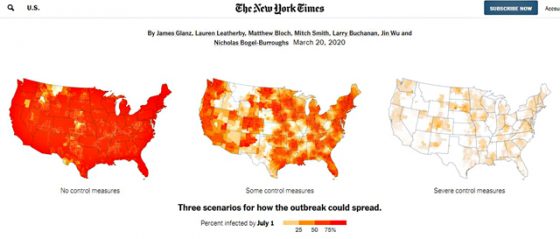 NEW-YORK-TIMES「Coronavirus-Could-Overwhelm-U.S.-Without-Urgent-Action」より