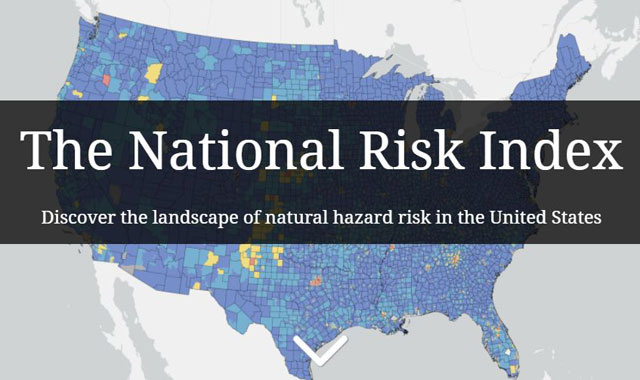 P6 1 FEMA NATIONAL RISK INDEX（FEMA HPより） - FEMAが<br>「ナショナル・リスク・インデックス（NRI）」<br>を公表