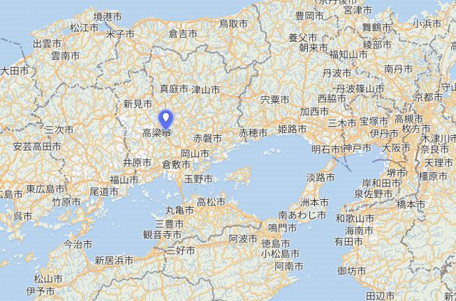 P4 2 吉備高原の位置図（Wikipediaより） - 地殻変動帯・日本列島の<br>最安定地盤は？… <br>吉備（きび）高原 ！