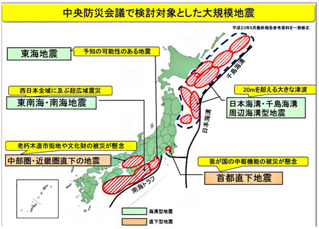 P2 1a 中央防災会議で検討対象とした大規模地震 - 日本海溝・千島海溝<br>巨大地震の最悪想定に備える