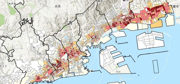 阪神・淡路大震災 災害デジタルアーカイブ「構成建築物被災度 集計結果」より - 見過ごされている<br>「一般ビルの耐震化」