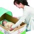 image 赤ちゃん用防災グッズ「ベビーにこっと」 70x70 - 避難所環境で、<br>赤ちゃん連れも過ごしやすい<br>赤ちゃん用簡易コット<br>「ベビーにこっと」