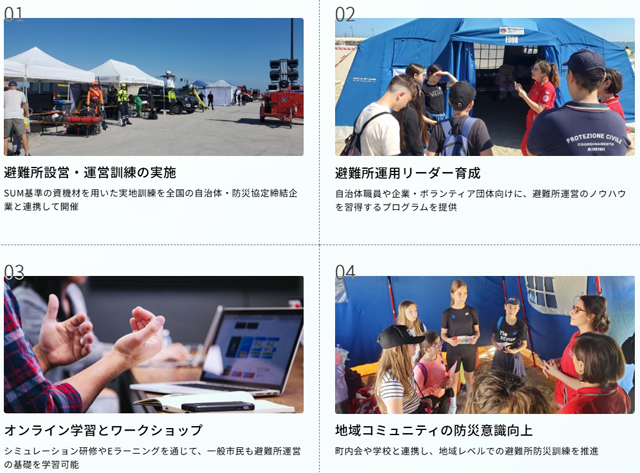 シェルターワンが<br>「避難所のあり方を変える」… P5 5 シェルターワン「平時の防災訓練・教育の支援」 - シェルターワンが<br>「避難所のあり方を変える」…