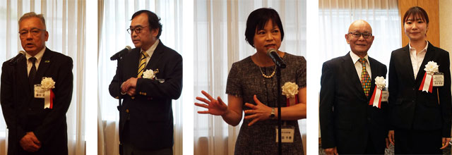 P4 5 祝賀レセプションで - 2025 防災士功労者表彰