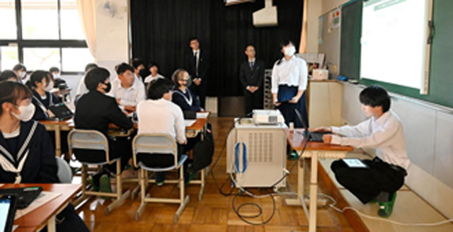 次世代防災 担い手への期待<br>「復興庁出前授業」 P1b 出前授業の様子(イメージ) - 次世代防災 担い手への期待<br>「復興庁出前授業」
